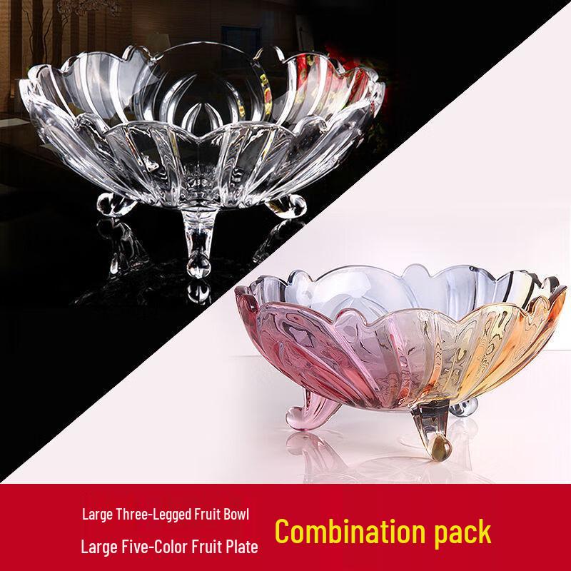 Хрустальная фруктовница в скандинавском стиле